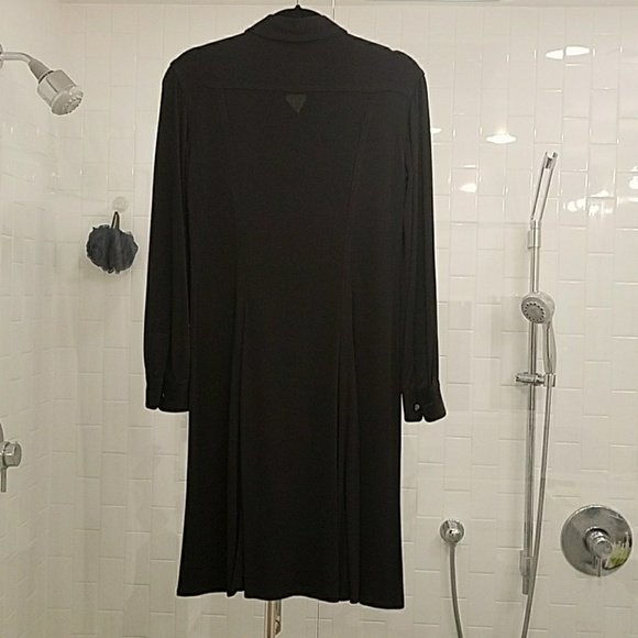 Designer matte Jersey black dress - Picture 2 of 6